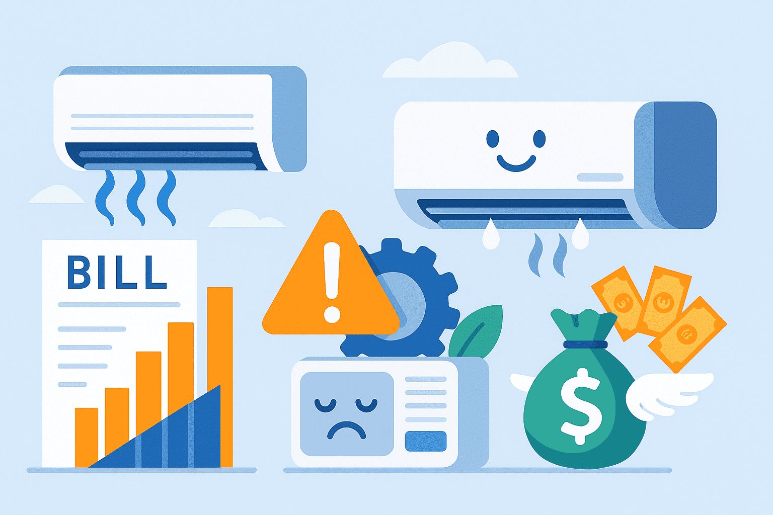 Lower electric bills by maintaining efficiency